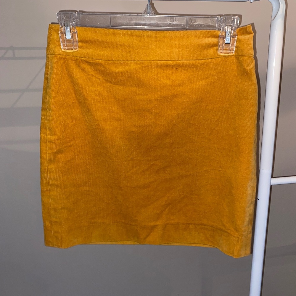 Banana Republic, Mustard Yellow Corduroy Skirt